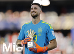 19.07.2026, Fussball Weltmeisterschaft 2026 in den USA, Finale, Spanien - Argentinien, im MetLife Stadium (New York/New Jersey (East Rutherford)), Spanien ist Fussball Weltmeister 2026, Siegerehrung, Torwart Simon Unai (Spanien) bekommt den Pokal für den besten Torhüter der WM.

