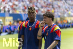 19.07.2026, Fussball Weltmeisterschaft 2026 in den USA, Finale, Spanien - Argentinien, im MetLife Stadium (New York/New Jersey (East Rutherford)), Vor dem Spiel: Nico Williams (li, Spanien) 

