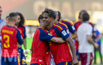 19.07.2026, Fussball Weltmeisterschaft 2026 in den USA, Finale, Spanien - Argentinien, im MetLife Stadium (New York/New Jersey (East Rutherford)), Spanien ist Fussball-Weltmeister 2026, Lamine Yamal (Spanien) jubelt 
 

