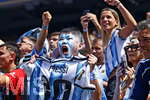 19.07.2026, Fussball Weltmeisterschaft 2026 in den USA, Finale, Spanien - Argentinien, im MetLife Stadium (New York/New Jersey (East Rutherford)), Fans Argentinien voller Emotionen.
 

