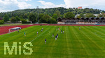 18.07.2026, Mindelheim, Deutschland. Testspiel zwischen dem FC Zürich und der SpVgg Greuther Fürth im Rahmen der Saisonvorbereitung 2026/2027. Drohnenaufnahme. Zürich wärmt sich auf.