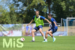 24.07.2026, Bad Wörishofen, Deutschland. 2. Bundesliga: Der SV Darmstadt 98 absolviert das Abschlusstraining im Sommertrainingslager vor dem Testspiel. Yannik Luhrs (SV Darmstadt 98), Yosuke Furukawa (SV Darmstadt 98)