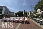 16.07.2026, Weisse Nacht Bad Wörishofen in der gesamten Fussgängerzone. Vor dem Fest wird aufgebaut 