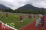 27.07.2026, Fussball Bundesliga 2026/2027, Trainingslager FC Bayern München in Rottach-Egern am Tegernsee (Bayern). Die Bayern Spieler trainieren unter der Bergkulisse