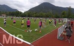 27.07.2026, Fussball Bundesliga 2026/2027, Trainingslager FC Bayern München in Rottach-Egern am Tegernsee (Bayern). Die Bayern Spieler trainieren unter der Bergkulisse