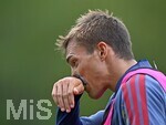 27.07.2026, Fussball Bundesliga 2026/2027, Trainingslager FC Bayern München in Rottach-Egern am Tegernsee (Bayern). Joao Palhimha (FC Bayern München) nachdenklich,
