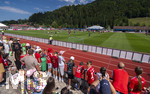 27.07.2026, Fussball Bundesliga 2026/2027, Trainingslager FC Bayern München in Rottach-Egern am Tegernsee (Bayern). Zahlreiche Fans verfolgen gebannt das Training ihrer Stars auf dem Platz.