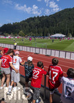 27.07.2026, Fussball Bundesliga 2026/2027, Trainingslager FC Bayern München in Rottach-Egern am Tegernsee (Bayern). Zahlreiche Fans verfolgen gebannt das Training ihrer Stars auf dem Platz.