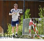 28.07.2026, Fussball Bundesliga 2026/2027, Trainingslager FC Bayern München in Rottach-Egern am Tegernsee (Bayern). Sportdirektor Christoph Freund (Bayern München) joggt zum Training