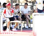 28.07.2026, Fussball Bundesliga 2026/2027, Trainingslager FC Bayern München in Rottach-Egern am Tegernsee (Bayern). v.l. Sportdirektor Christoph Freund (Bayern München) und Sportvorstand Max Eberl (Bayern München) im Gespräch.