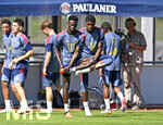 28.07.2026, Fussball Bundesliga 2026/2027, Trainingslager FC Bayern München in Rottach-Egern am Tegernsee (Bayern). Bara Sapoko Ndiaye (li, FC Bayern München).