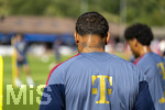 28.07.2026, Fussball Bundesliga 2026/2027, Trainingslager FC Bayern München in Rottach-Egern am Tegernsee (Bayern). Armindo Sieb (FC Bayern München) mit Adler-Tattoo auf dem Nacken.