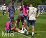 29.07.2026, Fussball Bundesliga 2026/2027, Trainingslager FC Bayern München in Rottach-Egern am Tegernsee (Bayern). Joao Palhinha (FC Bayern München) am Boden-