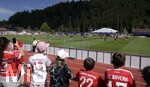 29.07.2026, Fussball Bundesliga 2026/2027, Trainingslager FC Bayern München in Rottach-Egern am Tegernsee (Bayern). Die Fans machen Fotos