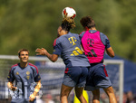 29.07.2026, Fussball Bundesliga 2026/2027, Trainingslager FC Bayern München in Rottach-Egern am Tegernsee (Bayern). Vormittags-Training am Stadion Birkenmoos, kopfballduelle 