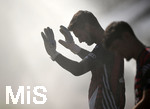 30.07.2026, Fussball Bundesliga 2026/2027, Trainingslager FC Bayern München in Rottach-Egern am Tegernsee (Bayern). Testspiel FC Rottach Egern - FC Bayern München,   Torwart Sven Ulreich (FC Bayern München) wird nass  