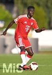 30.07.2026, Fussball Bundesliga 2026/2027, Trainingslager FC Bayern München in Rottach-Egern am Tegernsee (Bayern). Testspiel FC Rottach Egern - FC Bayern München,     Bara Ndiaye (FC Bayern München) am Ball.