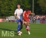 30.07.2026, Fussball Bundesliga 2026/2027, Trainingslager FC Bayern München in Rottach-Egern am Tegernsee (Bayern). Testspiel FC Rottach Egern - FC Bayern München,     Nuraj Skender (FC Bayern München) trifft zum 14:0.