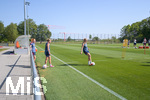 05.08.2026, München, Deutschland. Google Pixel Frauen-Bundesliga: Die FC Bayern Frauen absolvieren auf dem FC Bayern Campus eine Trainingseinheit zur Vorbereitung auf das Testspiel gegen Paris FC. Übersicht des Training