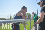 05.08.2026, München, Deutschland. Google Pixel Frauen-Bundesliga: Die FC Bayern Frauen absolvieren auf dem FC Bayern Campus eine Trainingseinheit zur Vorbereitung auf das Testspiel gegen Paris FC. Jovana Damnjanovic (FC Bayern Frauen)