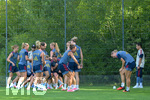 05.08.2026, München, Deutschland. Google Pixel Frauen-Bundesliga: Die FC Bayern Frauen absolvieren auf dem FC Bayern Campus eine Trainingseinheit zur Vorbereitung auf das Testspiel gegen Paris FC. Die Mannschaft