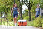 05.08.2026, München, Deutschland. Google Pixel Frauen-Bundesliga: Die FC Bayern Frauen absolvieren auf dem FC Bayern Campus eine Trainingseinheit zur Vorbereitung auf das Testspiel gegen Paris FC. Lena Oberdorf (FC Bayern Frauen)