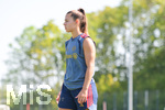 05.08.2026, München, Deutschland. Google Pixel Frauen-Bundesliga: Die FC Bayern Frauen absolvieren auf dem FC Bayern Campus eine Trainingseinheit zur Vorbereitung auf das Testspiel gegen Paris FC. Lena Oberdorf (FC Bayern Frauen)