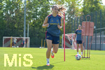 05.08.2026, München, Deutschland. Google Pixel Frauen-Bundesliga: Die FC Bayern Frauen absolvieren auf dem FC Bayern Campus eine Trainingseinheit zur Vorbereitung auf das Testspiel gegen Paris FC. Katharina Naschenweng (FC Bayern Frauen)
