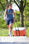05.08.2026, München, Deutschland. Google Pixel Frauen-Bundesliga: Die FC Bayern Frauen absolvieren auf dem FC Bayern Campus eine Trainingseinheit zur Vorbereitung auf das Testspiel gegen Paris FC. Lena Oberdorf (FC Bayern Frauen)