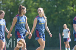 05.08.2026, München, Deutschland. Google Pixel Frauen-Bundesliga: Die FC Bayern Frauen absolvieren auf dem FC Bayern Campus eine Trainingseinheit zur Vorbereitung auf das Testspiel gegen Paris FC. Lena Oberdorf (FC Bayern Frauen), Katharina Naschenweng (FC Bayern Frauen)