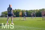 05.08.2026, München, Deutschland. Google Pixel Frauen-Bundesliga: Die FC Bayern Frauen absolvieren auf dem FC Bayern Campus eine Trainingseinheit zur Vorbereitung auf das Testspiel gegen Paris FC. Übersicht des Training