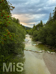 30.07.2026, Wandern in Rottach-Egern am Tegernsee (Bayern). Der Bergbach Weißach bei Kreuth.