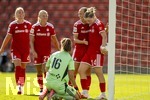 09.08.2026, Google Pixel Frauen-Bundesliga: Testspiel FC Bayern Frauen - Paris FC, im Sportpark Unterhaching, Torjubel Alara Sehitler (re, FC Bayern München).