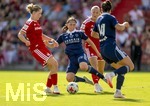 09.08.2026, Google Pixel Frauen-Bundesliga: Testspiel FC Bayern Frauen - Paris FC, im Sportpark Unterhaching, Torschuss Alara Sehitler (li, FC Bayern München) zum 2:0