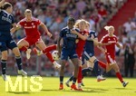 09.08.2026, Google Pixel Frauen-Bundesliga: Testspiel FC Bayern Frauen - Paris FC, im Sportpark Unterhaching, v.li: Magdalena Eriksson (FC Bayern München), Glodis Perla Viggosdottir (FC Bayern München) 