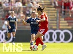 09.08.2026, Google Pixel Frauen-Bundesliga: Testspiel FC Bayern Frauen - Paris FC, im Sportpark Unterhaching,  v.li: Oceane Picard (Paris) gegen Jovana Damnjanovic (FC Bayern München) 