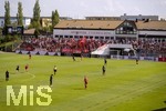 09.08.2026, Google Pixel Frauen-Bundesliga: Testspiel FC Bayern Frauen - Paris FC, im Sportpark Unterhaching, Erstes Heimspiel der FC Bayern Frauen in ihrem neuen Stadion. 