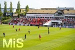09.08.2026, Google Pixel Frauen-Bundesliga: Testspiel FC Bayern Frauen - Paris FC, im Sportpark Unterhaching, Stadionansicht von oben: Erstes Heimspiel der FC Bayern Frauen in ihrem neuen Stadion.  