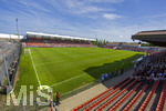 09.08.2026, Google Pixel Frauen-Bundesliga: Testspiel FC Bayern Frauen - Paris FC, im Sportpark Unterhaching, Stadionansicht von oben: Erstes Heimspiel der FC Bayern Frauen in ihrem neuen Stadion.   