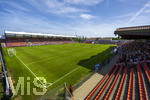 09.08.2026, Google Pixel Frauen-Bundesliga: Testspiel FC Bayern Frauen - Paris FC, im Sportpark Unterhaching, Stadionansicht von oben: Erstes Heimspiel der FC Bayern Frauen in ihrem neuen Stadion.   