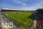09.08.2026, Google Pixel Frauen-Bundesliga: Testspiel FC Bayern Frauen - Paris FC, im Sportpark Unterhaching, Stadionansicht von oben: Erstes Heimspiel der FC Bayern Frauen in ihrem neuen Stadion.   