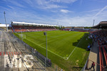 09.08.2026, Google Pixel Frauen-Bundesliga: Testspiel FC Bayern Frauen - Paris FC, im Sportpark Unterhaching, Stadionansicht von oben: Erstes Heimspiel der FC Bayern Frauen in ihrem neuen Stadion.   