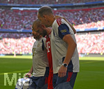 15.08.2026, Fussball Bundesliga 2026/2027, Testspiel Telecom-Cup, FC Bayern München - RB Leipzig, in der Allianz-Arena München, Konrad Laimer (FC Bayern München) angeschlagen