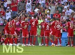 15.08.2026, Fussball Bundesliga 2026/2027, Testspiel Telecom-Cup, FC Bayern München - RB Leipzig, in der Allianz-Arena München, Trinkpause