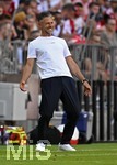 15.08.2026, Fussball Bundesliga 2026/2027, Testspiel Telecom-Cup, FC Bayern München - RB Leipzig, in der Allianz-Arena München, Trainer Martin Demichelis (RB Leipzig) freut sich.