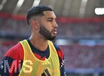 15.08.2026, Fussball Bundesliga 2026/2027, Testspiel Telecom-Cup, FC Bayern München - RB Leipzig, in der Allianz-Arena München, Ismael Saibari (FC Bayern München) beim Aufwärmen.