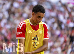 15.08.2026, Fussball Bundesliga 2026/2027, Testspiel Telecom-Cup, FC Bayern München - RB Leipzig, in der Allianz-Arena München, Jamal Musiala (Bayern München) nachdenklich 
