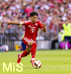 15.08.2026, Fussball Bundesliga 2026/2027, Testspiel Telecom-Cup, FC Bayern München - RB Leipzig, in der Allianz-Arena München, Maycon Cardozo (Bayern München) am Ball 