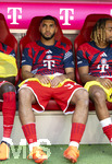 15.08.2026, Fussball Bundesliga 2026/2027, Testspiel Telecom-Cup, FC Bayern München - RB Leipzig, in der Allianz-Arena München, Ismael Saibari (FC Bayern München) auf der Bank