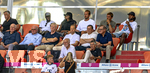 15.08.2026, Fussball Bundesliga 2026/2027, Testspiel Telecom-Cup, FC Bayern München - RB Leipzig, in der Allianz-Arena München, Ehrentribüne mit Dieter Hoeness, Ehren-Präsident Uli Hoeneß (FC Bayern München, Hoeness), Sportvorstand Max Eberl (Bayern München), Rouven Kasper (VORSTAND MARKETING UND VERTRIEB, FC Bayern), Vorstandsvorsitzender Jan-Christian Dreesen (FC Bayern München), Dayot Upamecano (FC Bayern München), Michael Olise (FC Bayern München), Harry Kane (FC Bayern München), Joao Palhinha (FC Bayern München), Serge Gnabry (FC Bayern München), Präsident Herbert Hainer (FC Bayern) 